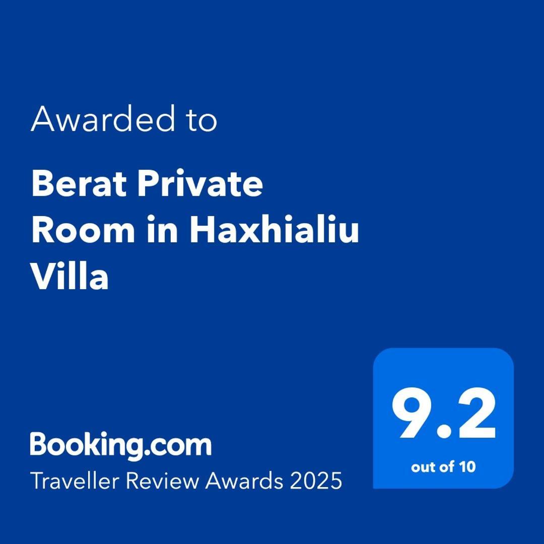 Berat Private Room In Haxhialiu Villa Bagian luar foto